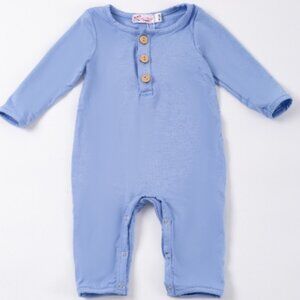 Steel Blue Bamboo Romper